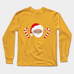 Santa "Samuel" with Candy Sticks Long Sleeve T-Shirt